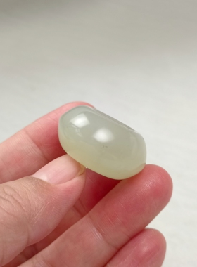 天然岫玉平安扣吊坠厚款毛衣链