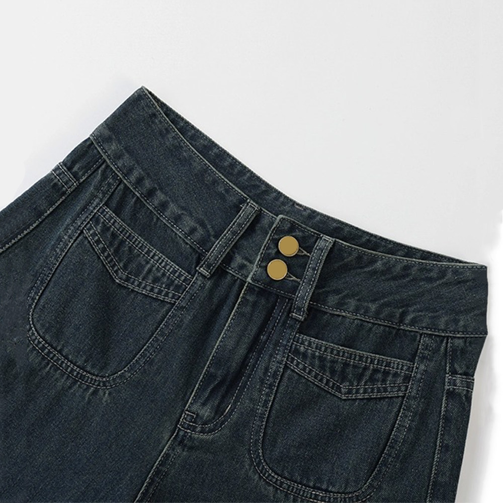 300斤特大码阔腿牛仔裤女秋冬加绒胖mm宽松显瘦梨形身材直筒裤子,淘宝优惠券,粉丝福利购,淘宝优惠卷