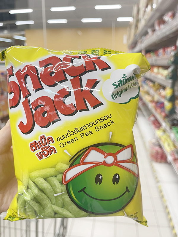 泰国711代购零食Snack Jack豌豆条芥末椒盐大虾扇贝Off win代言 - 图1