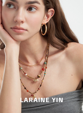 串珠项链本命年小马吊坠毛衣链