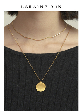 钛钢多层叠戴项链不易掉色