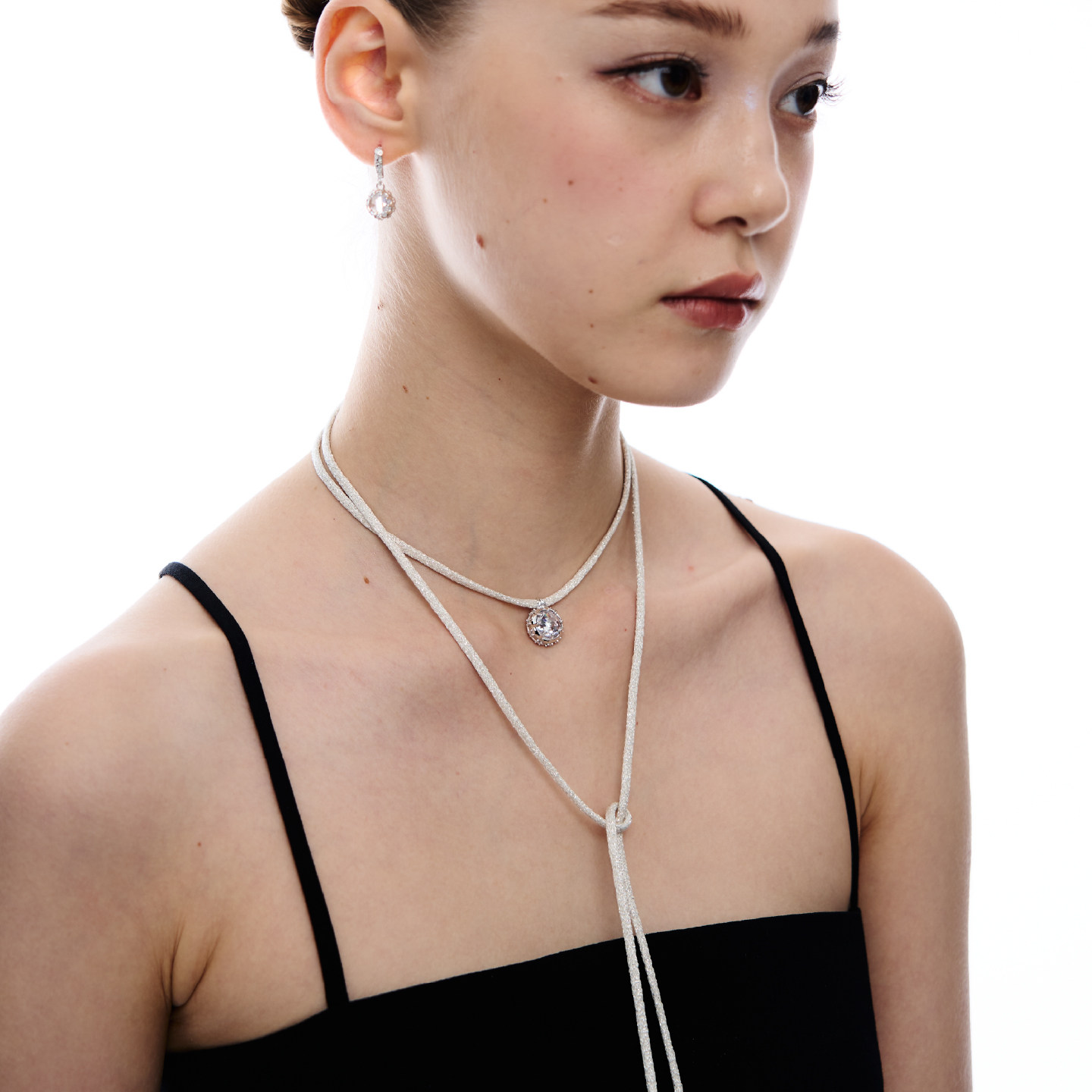 TOGGLER 仲夏梦系列 法式蕾丝镶石玫瑰切吊坠多戴法丝带毛衣链女,淘宝优惠券,粉丝福利购,淘宝优惠卷