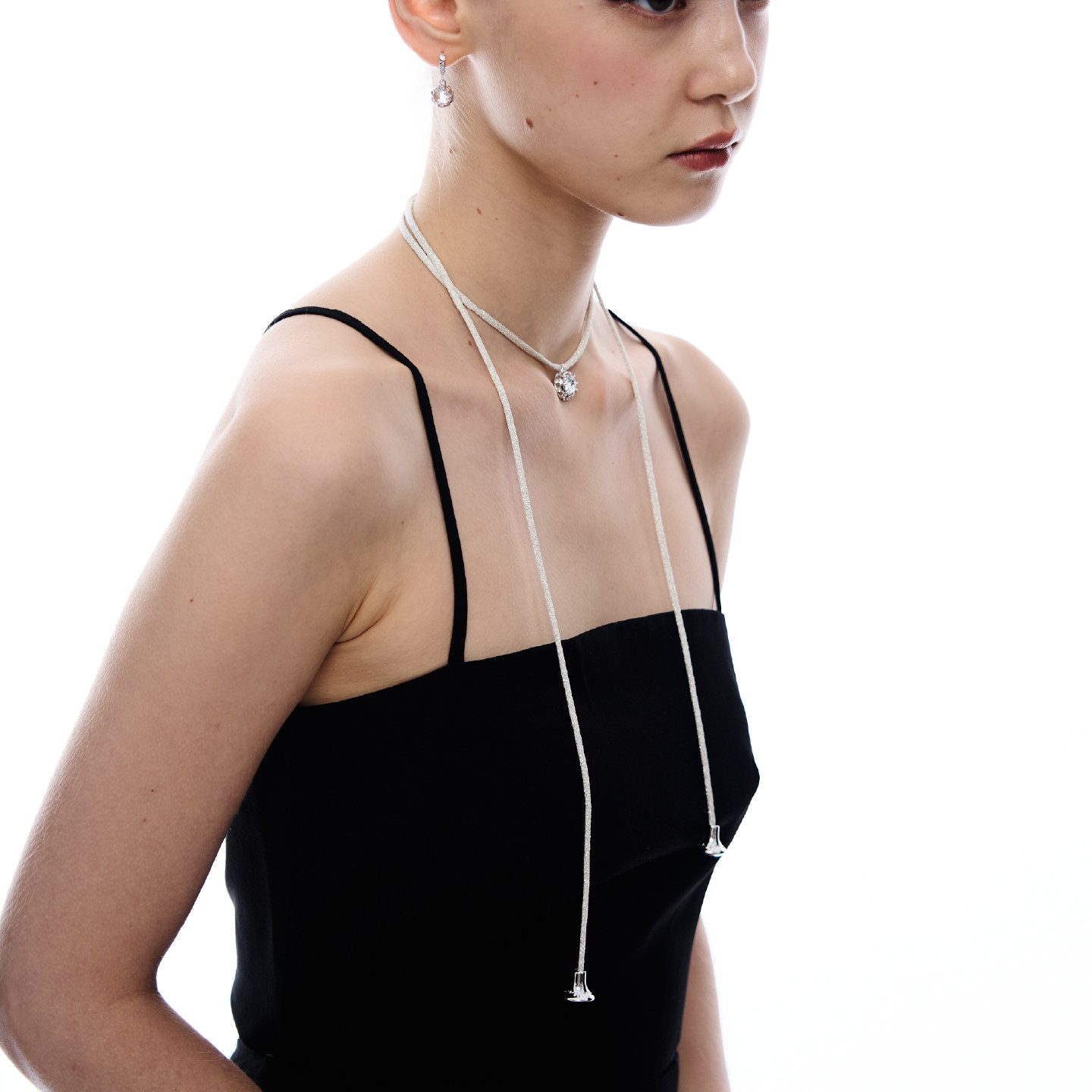 TOGGLER 仲夏梦系列 法式蕾丝镶石玫瑰切吊坠多戴法丝带毛衣链女,淘宝优惠券,粉丝福利购,淘宝优惠卷