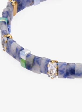 3 FOR EVIGT镀18K金微光系列方糖手链彩色俏皮女式