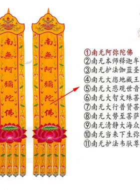 佛家堂口装饰佛光普照横幅佛幡