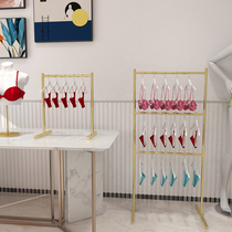 Underwear Shelf Show Shelf Lingerie Store Shelf Mall Bra Floor Mid Island Shelf Tabletop Small multilayer side hanging rack