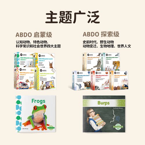 盖世童书 原版进口ABDO昂步百科分级图书馆英文少儿英语科普分级阅读绘本启蒙级探索级趣读级飞跃级全299册支持小怪兽5GWIFI点读笔 - 图1
