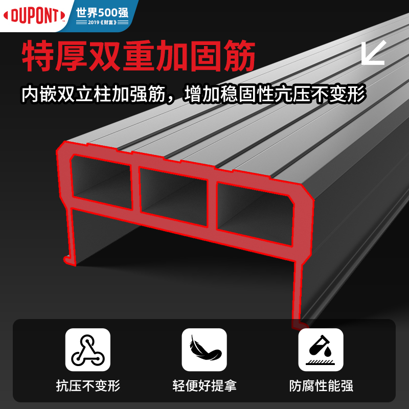 杜邦梯子家用人字梯合梯多功能室内铝合金折叠伸缩梯双面工程楼梯
