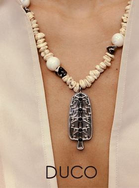 Fidiora贝母神树项链米白轻奢