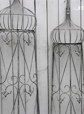 莫里斯花园出口订单花园杂货围栏栅栏地插爬藤架铁线莲月季攀爬架