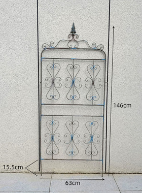 庭院铁艺小栅栏花架花园草坪围栏护栏欧式铁线莲月季爬藤架子户外