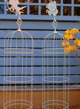 一套铁线莲花架爬藤架铁艺藤本攀爬庭院装饰户外仙子花架花盆支架