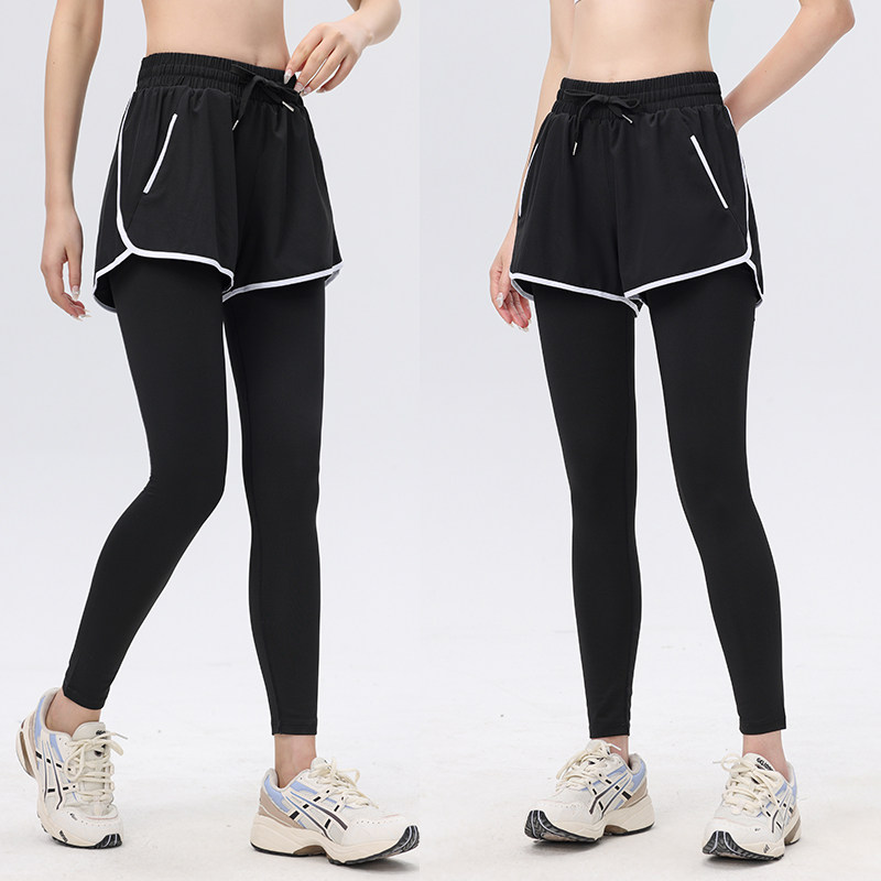 健身房跑步专用运动服女大码速干宽松假两件带短裤瑜伽长裤子外穿,淘宝优惠券,粉丝福利购,淘宝优惠卷