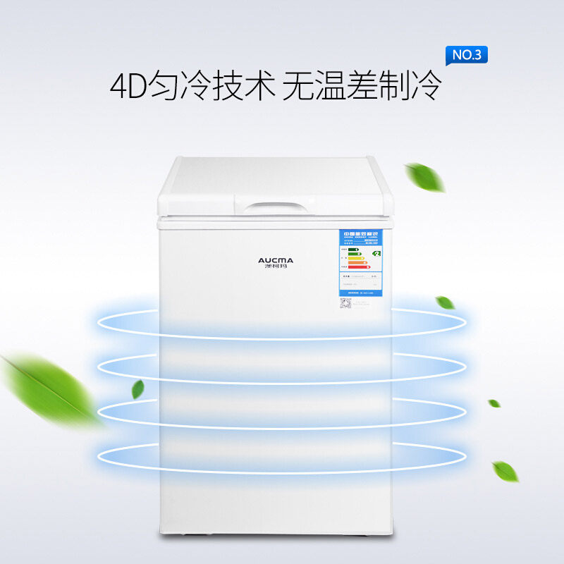 澳柯玛69升迷你家用小型立式冷冻柜 名丰电器冷柜