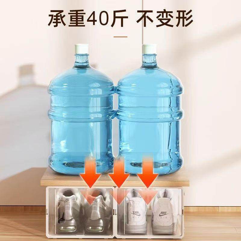 入户门口收纳透明鞋盒收纳鞋架宿舍拼接鞋柜网红AJ鞋子开门式空间,淘宝优惠券,粉丝福利购,淘宝优惠卷