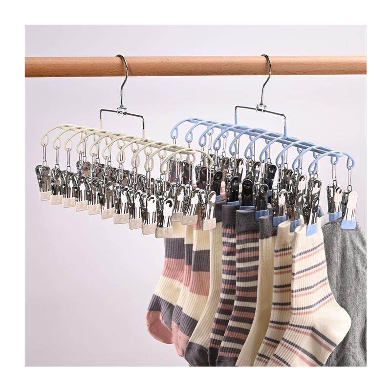 不锈钢多夹子袜子晾晒架家用阳台晾内衣内裤神器防风衣架婴儿袜夹,淘宝优惠券,粉丝福利购,淘宝优惠卷