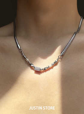 轻奢个性高级感钛钢项链男女同款