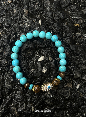 绿松石手链男款小众设计手串女