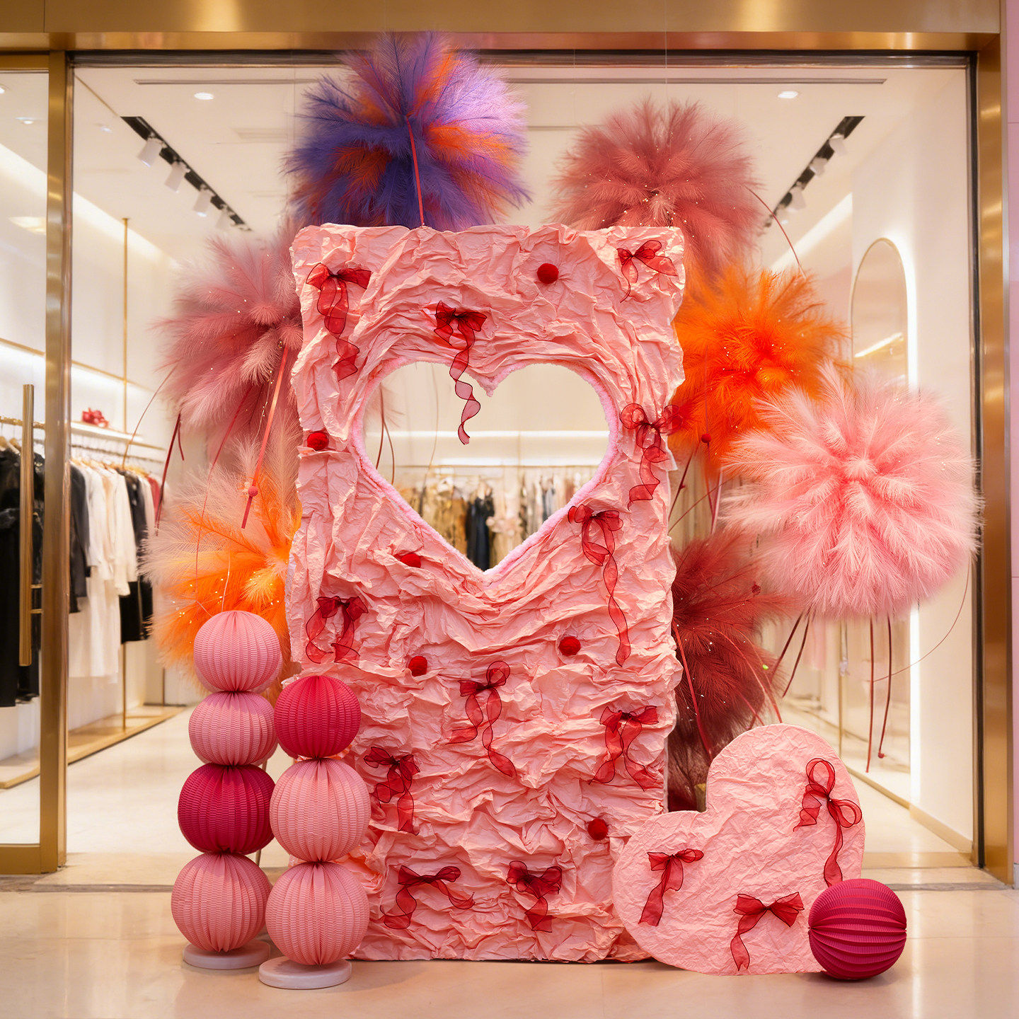 214情人节氛围布置装饰商场珠宝店铺KT板求婚拍照高级氛围背景墙,淘宝优惠券,粉丝福利购,淘宝优惠卷