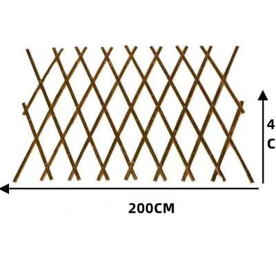 户外伸缩篱笆栅栏围墙护栏围栏花园菜园爬藤架竹拉网庭院装饰竹竿 - 图0