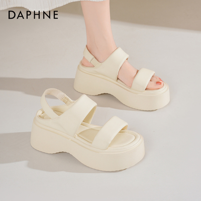 达芙妮凉鞋女外穿夏季高跟凉拖鞋