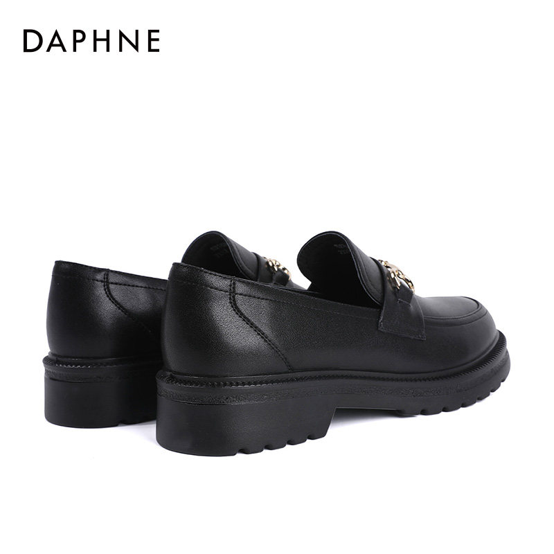 达芙妮厚底乐福鞋女2025秋季新款女鞋一脚蹬JK单鞋女增高皮鞋子女,淘宝优惠券,粉丝福利购,淘宝优惠卷