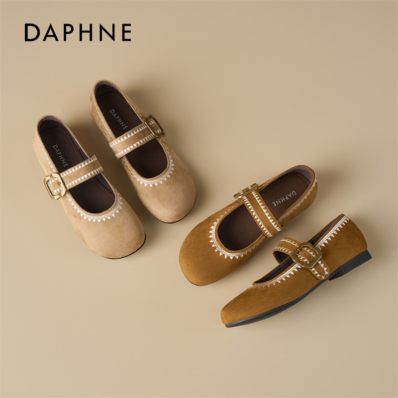 达芙妮法式玛丽珍鞋女2026新款春季勃肯巨好看休闲单鞋平底孕妇鞋,淘宝优惠券,粉丝福利购,淘宝优惠卷