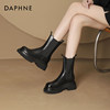 Thick-soled Chelsea short boots with retro style Daphne