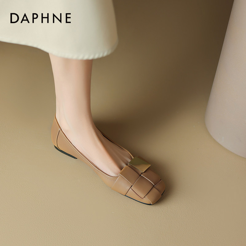 达芙妮单鞋女2026新款春季法式复古玛丽珍女鞋春季通勤平底小皮鞋,淘宝优惠券,粉丝福利购,淘宝优惠卷