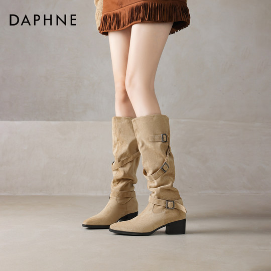 Daphne Boots lange Western-Cowboystiefel für Damen