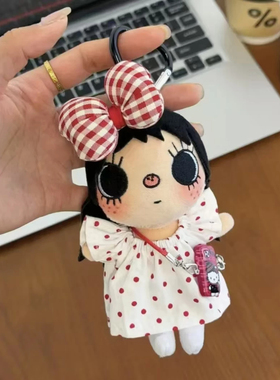 小玉yuy小人针织毛绒裙子挂件