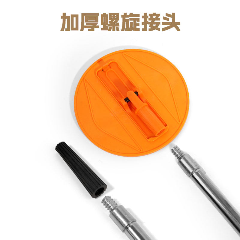 圆盘打磨自粘砂纸架圆形砂纸加长万向伸缩杆墙顶吊顶墙面打磨抛光 - 图1