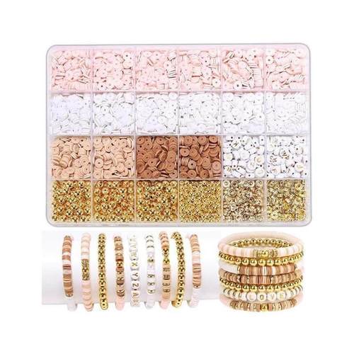 Boho Clay Beads Bracelet Kit Friendship Bracelet Making Diy - 图3