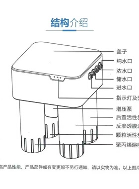华帝净水器净魔方HD-RO-16 T3小板凳开能奔泰纯水机RO103/131滤芯