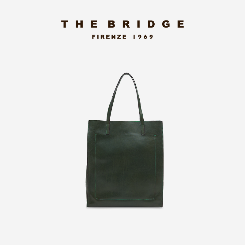 The Bridge/桥牌MIRRA系列新款时尚手工牛皮女士通勤大容量购物包-图2