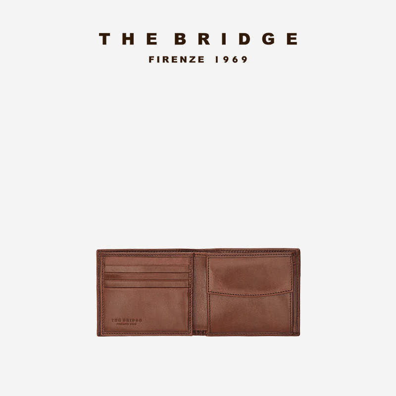 The Bridge/桥牌 STOUO系列男士纯牛皮复古两翻折皮夹,淘宝优惠券,粉丝福利购,淘宝优惠卷