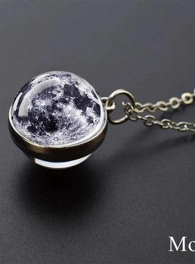 Glow In Dark Solar System Planet Necklace Moon Earth Jupiter