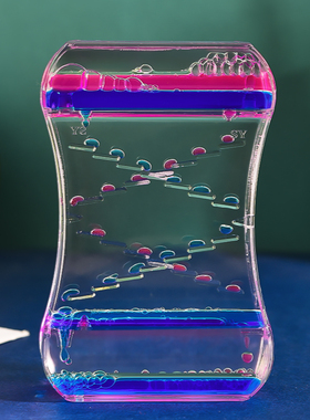 沙漏创意液体双色油滴梦幻摆件