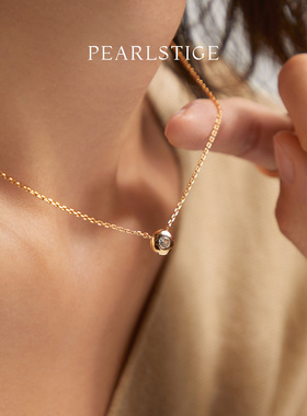 PEARLSTIGE圆满系列心流锆石项链精致百搭ins风S925银