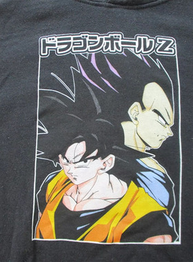 Dragon Ball Z 七龙珠Z复古水洗做旧嘻哈街头风重磅连帽卫衣