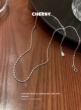 波光粼粼极简素链ins简约裸链