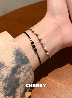 波西米亚民族风编织绳手链女