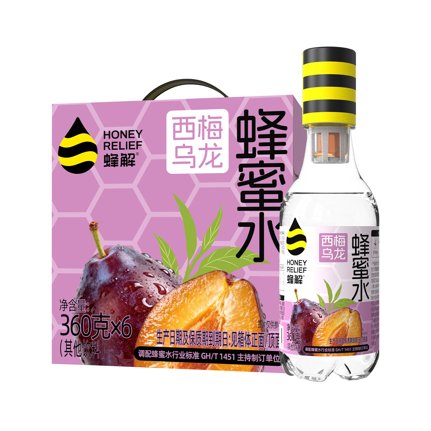 【360g*6瓶】蜂解西梅乌龙蜂蜜水