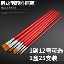 Water Paint Paintbrush Nylon Hairbrush Chalk Soft Brushed Oil Draining Pen Colored Stroke pen Water