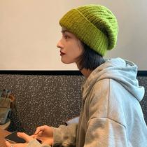 Cap Special ~ Day Series Wool Line Cap Woman Autumn winter 100 hitch Han version knitted hat Warm Ear Heiling Pile Cap Tide