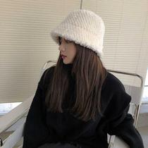South Korea rice rice white soft girl fisherman hat lady autumn winter sweet and beautiful face small bucket cap 100 hitch a new pelvic hat
