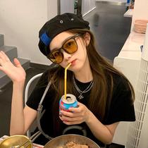 Korean version Summer day Department 100 lap thin cover Berehat Women Breathable Early Autumn Retro Fabric Appliquer with Hood Pumpkin Cap