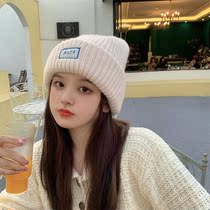 Japan Autumn Winter Thickened soft cloth Hair Line Hat Women Tide 100 Lapped Face Small Warm Protective Ear Thick Knit Hat