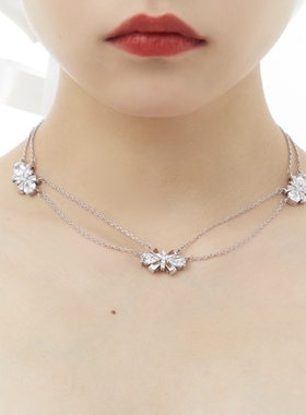 双层女层次感原创项链