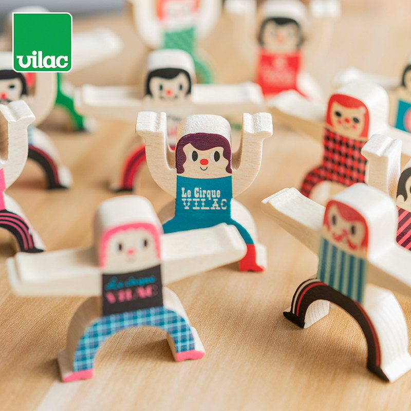 法国Vilac平衡大力士儿童叠叠高叠叠乐游戏积木木制益智玩具 3+,淘宝优惠券,粉丝福利购,淘宝优惠卷